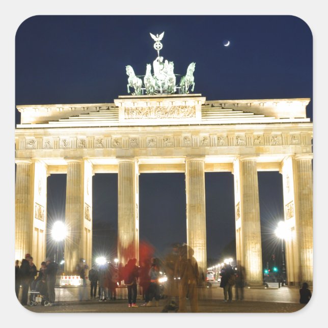 Berlin Square Sticker (Front)
