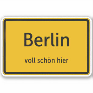 Berlin Sticker Sticker Autosticker