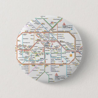 Berlin subway 6 cm round badge