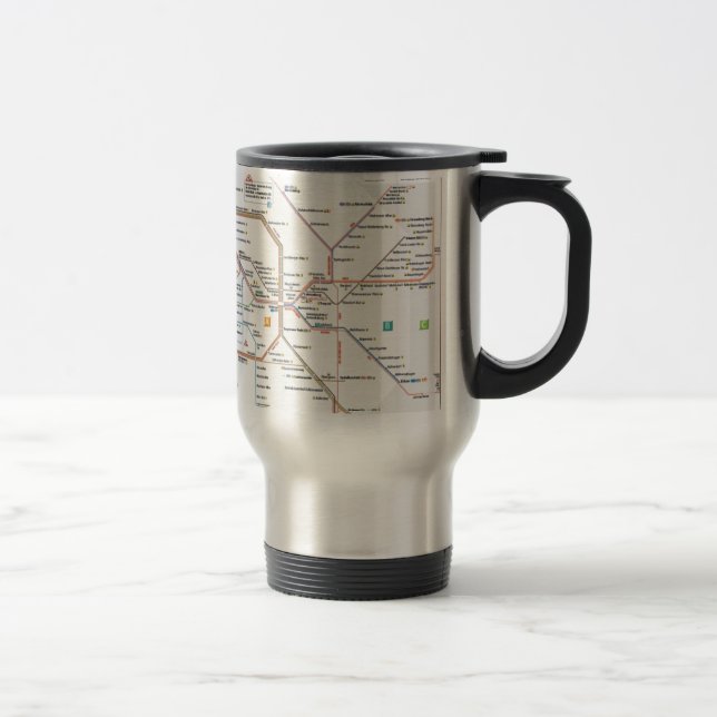 Berlin subway travel mug (Right)