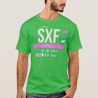 Berlin SXF Airport Code Baggage Tag 2 T-Shirt