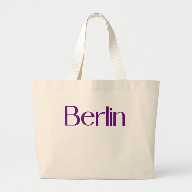 BERLIN T-Shirt Large Tote Bag (Front)