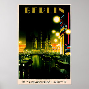 BERLIN Travel POSTER PRINT A5-A1 Vintage 1930s