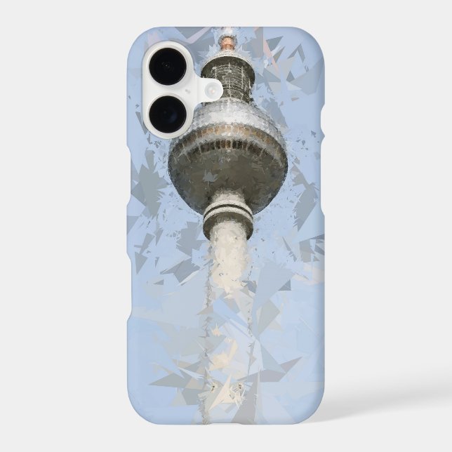 Berlin TV Tower Abstract Germany Travel Art (Back)