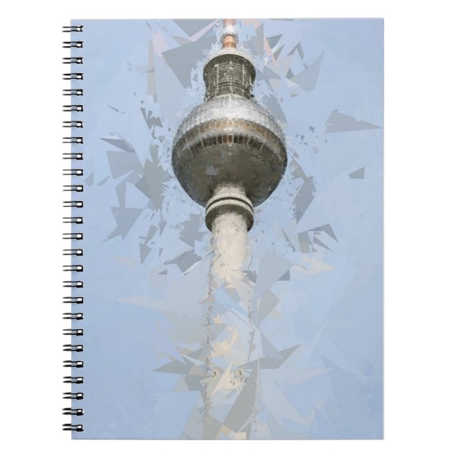 Berlin TV Tower Abstract Germany Travel Art Notebook (Front)