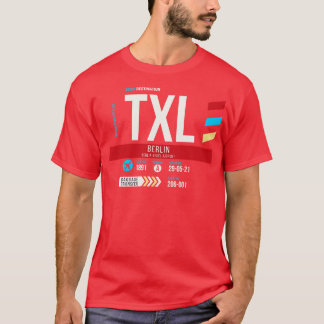 Berlin TXL Airport Code Baggage Tag 1 T-Shirt
