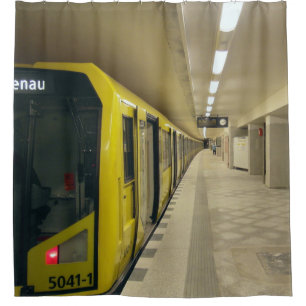 Berlin U-Bahn Shower Curtain