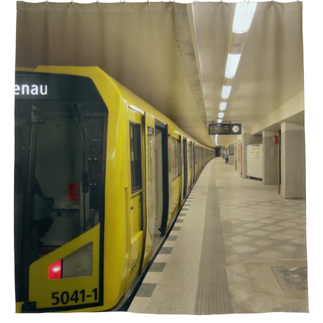 Berlin U-Bahn Shower Curtain (Front)