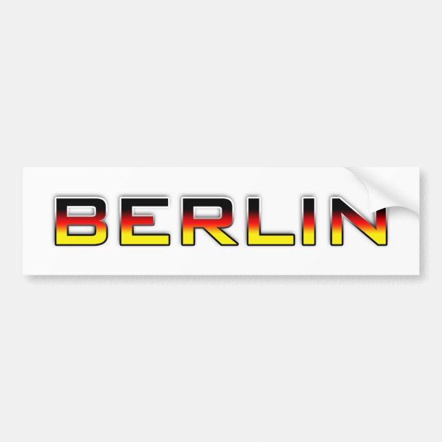 Berlin V01B Bumper Sticker (Front)
