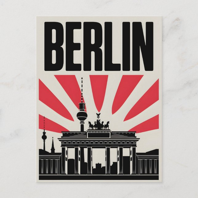Berlin Vintage Postcard (Front)