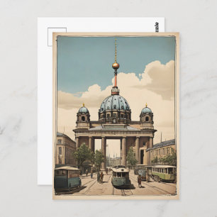 Berlin vintage poster postcard