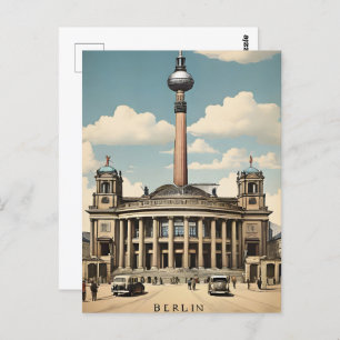 Berlin vintage poster postcard