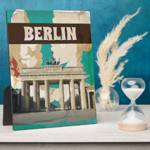 Berlin Vintage Travel Poster Plaque