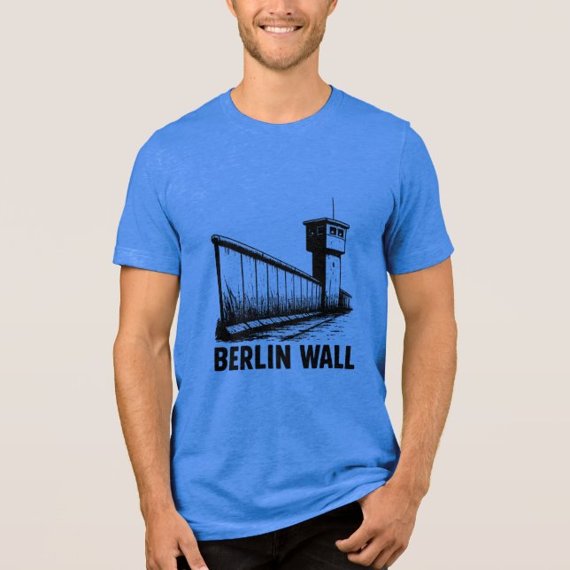Berlin Wall Artistic T-Shirt –Symbol of Freedom... Tri-Blend Shirt (Front)
