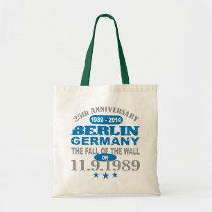 Berlin Wall Germany 25 Year Anniversary Tote Bag