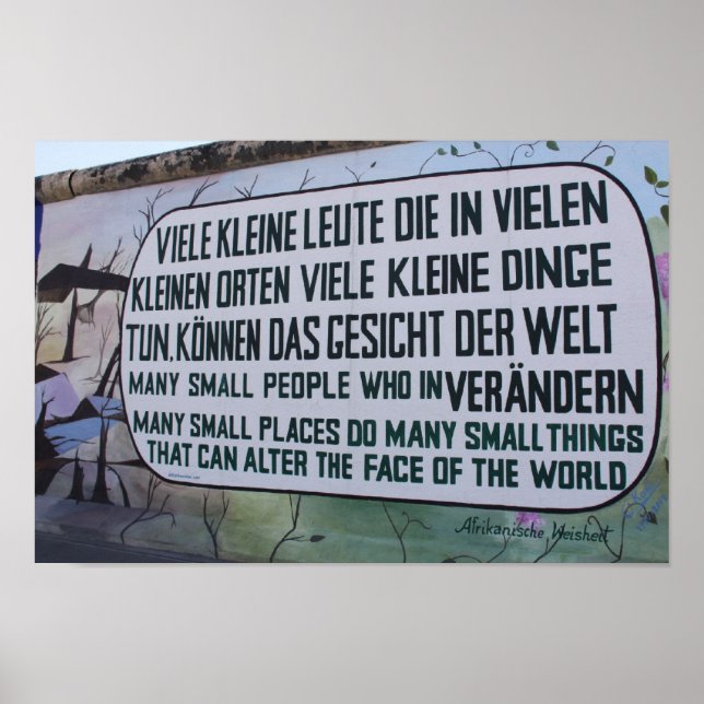 Berlin Wall Poster (Front)