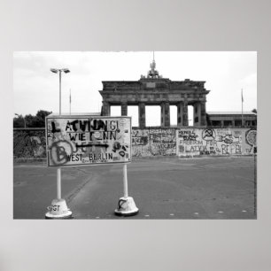 Berlin Wall West Germany 1989 Poster