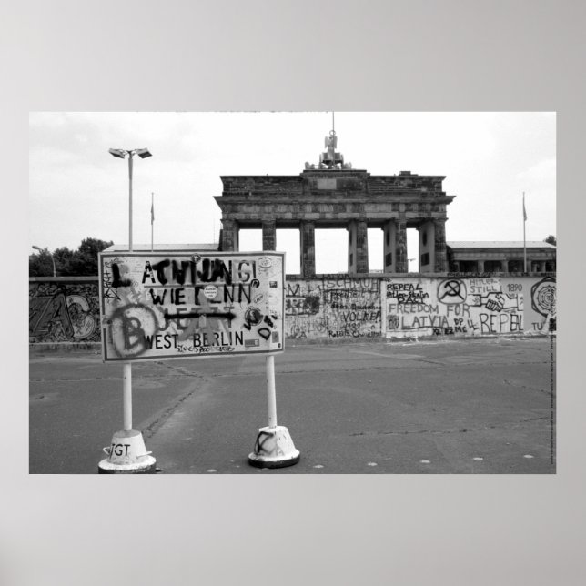 Berlin Wall West Germany 1989 Poster (Front)