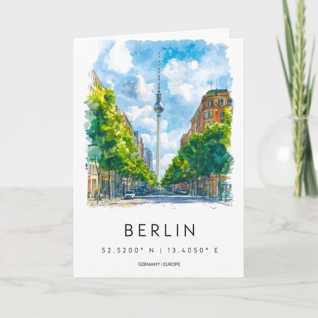 Berlin Watercolor 1 Card (Front)