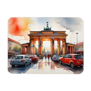Berlin watercolor art magnet