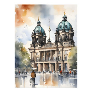Berlin watercolor art photo print