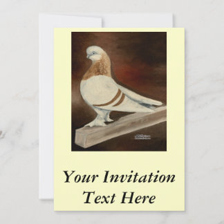 Berliner Shortfaced Pigeon Invitation