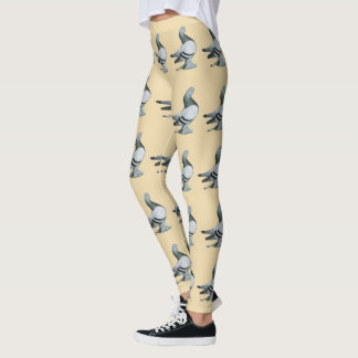 Berliner Tumbler Pigeon Blue Bar Leggings