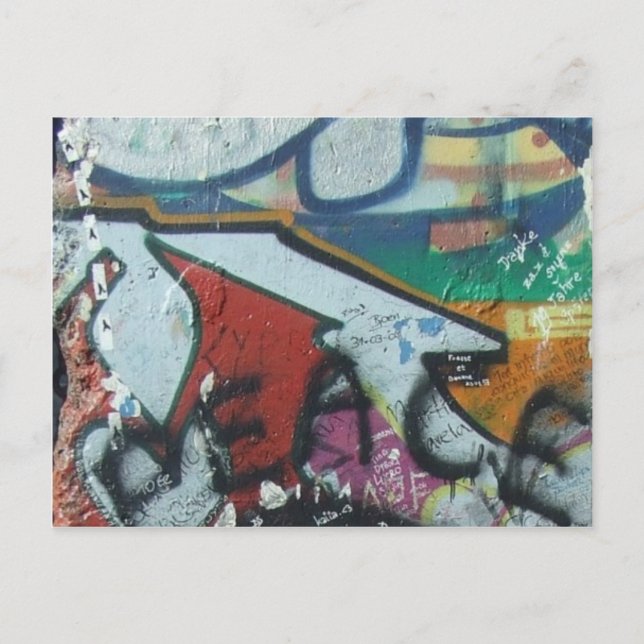 berlinwall design postcard (Front)