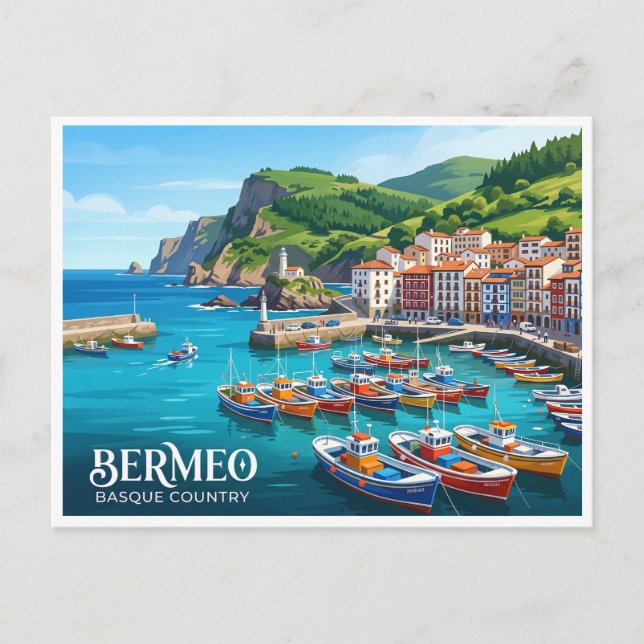 Bermeo Spain Postcard (Front)