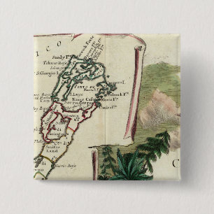 Bermuda 15 Cm Square Badge