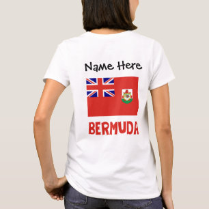 Bermuda and Bermudan Flag with Your Name T-Shirt