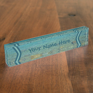 Bermuda Blue Green Waters Nameplate