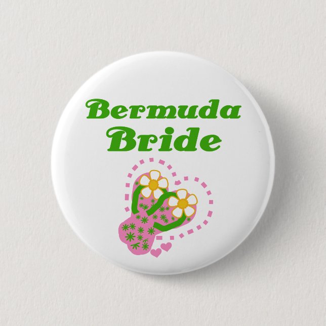 Bermuda  Bride 6 Cm Round Badge (Front)