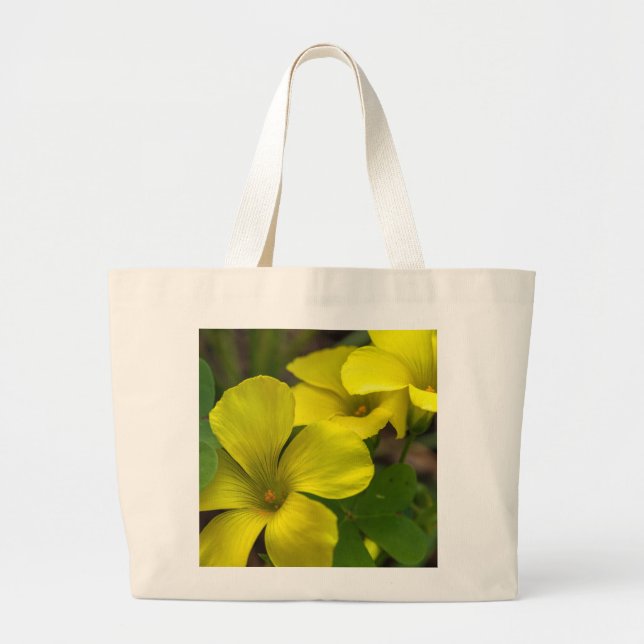 Bermuda Buttercups  Large Tote Bag (Front)