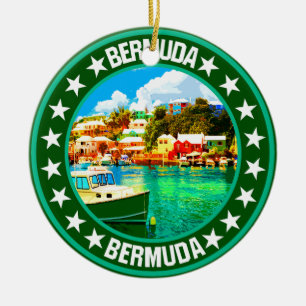 Bermuda ceramic tree decoration