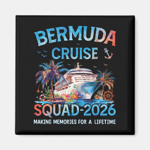 Bermuda Cruise Squad 2026 Family Vacation  Magnet