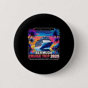 Bermuda Cruise Trip 2025 Sunset Vacation Gift 3  6 Cm Round Badge