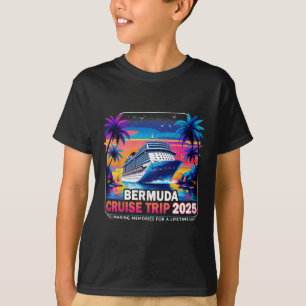 Bermuda Cruise Trip 2025 Sunset Vacation Gift 3  T-Shirt