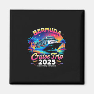 Bermuda Cruise Trip 2025 Sunset Vacation Gift Magnet