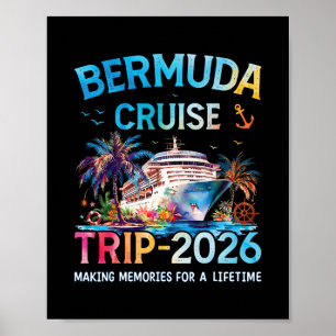 Bermuda Cruise Trip 2026 Family Cruising Vacation Poster