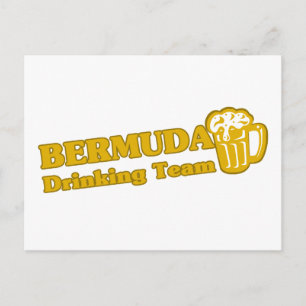Bermuda Drinking Team Postcard
