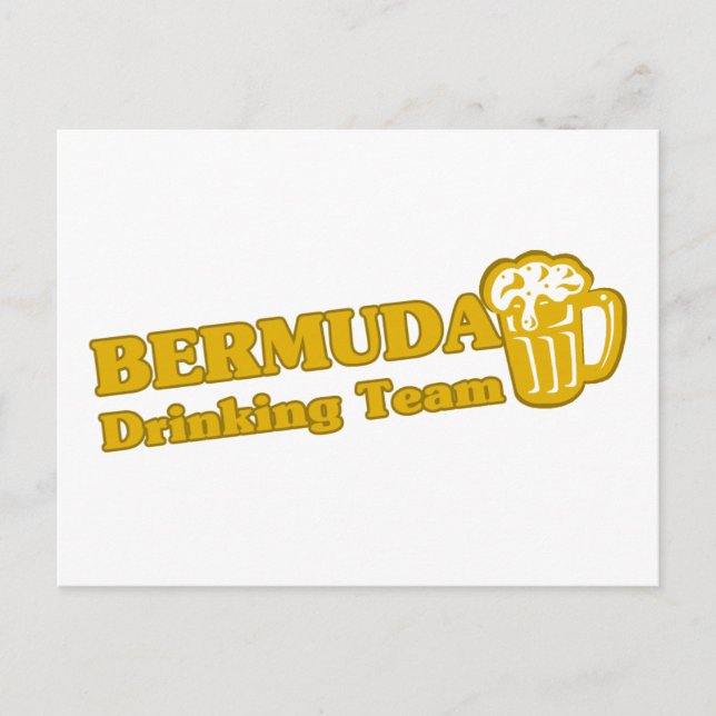 Bermuda Drinking Team Postcard (Front)