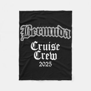 Bermuda Family Cruise Crew 2025 Fleece Blanket