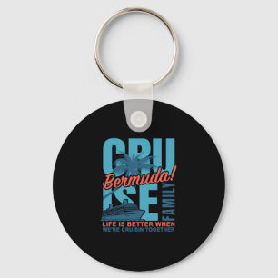Bermuda Family Cruise Cute Matching Ocean Trip Vac Key Ring