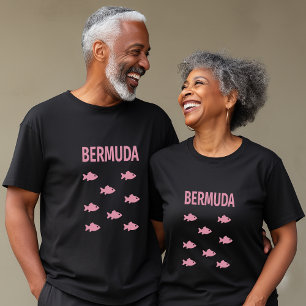 Bermuda Fish School Dark Colour T-Shirt