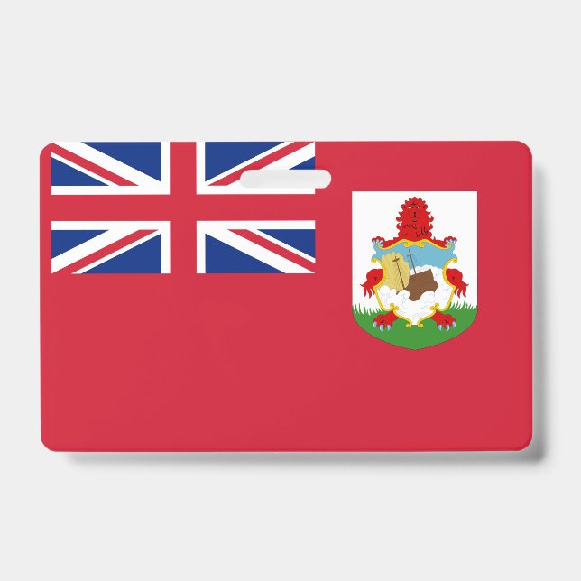 Bermuda flag Badge ID Badge (Front)
