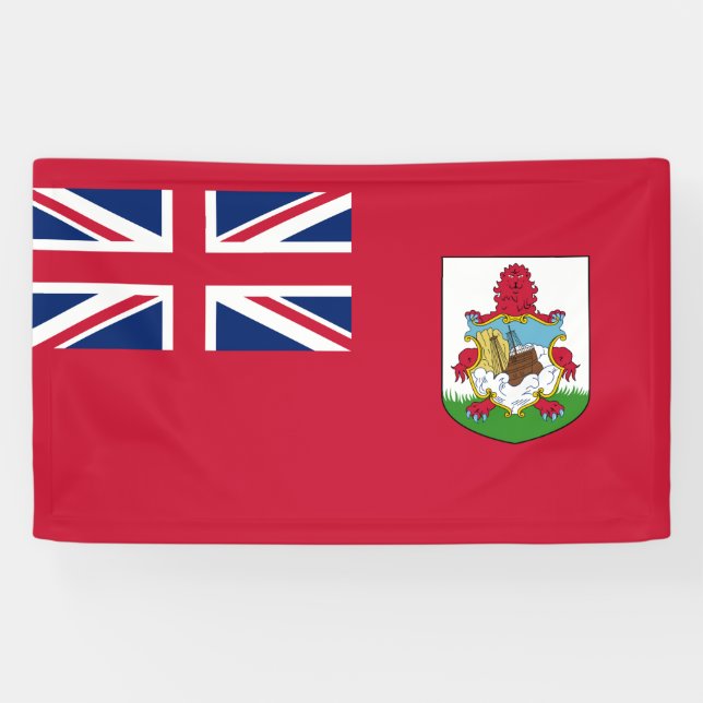Bermuda Flag (Bermudian) (Caribbean Islands) Banner (Horizontal)