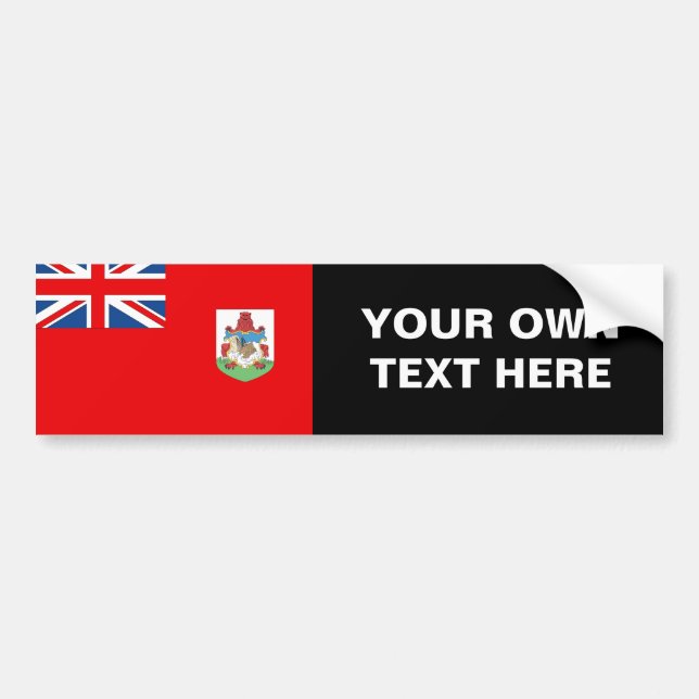 Bermuda Flag Bumper Sticker (Front)
