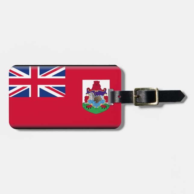 Bermuda Flag Luggage Tag (Front Horizontal)