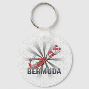 Bermuda Flag Map 2.0 Key Ring